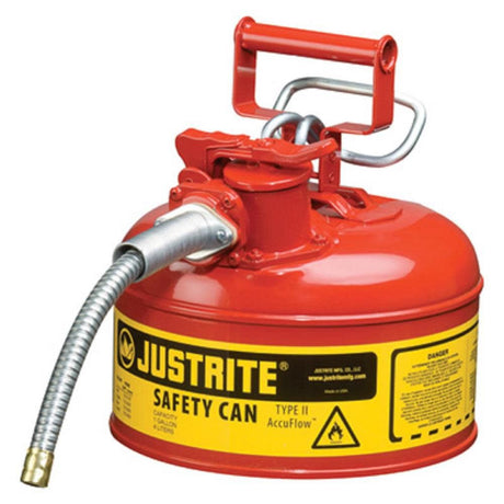 1 Gal AccuFlow Steel Safety Red Gas Can Type II 7210120