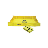 119 Gallon Folding Spill Containment Berm 4 ft x 6 ft Yellow 28558