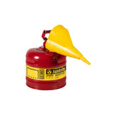 2 Gal Steel Safety Red Gas Can Type I with Flame Arrester & Funnel 7120110