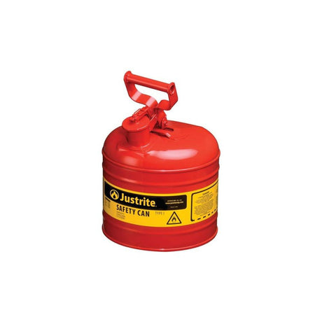 2 Gal Steel Safety Red Gas Can Type I with Flame Arrester 7120100