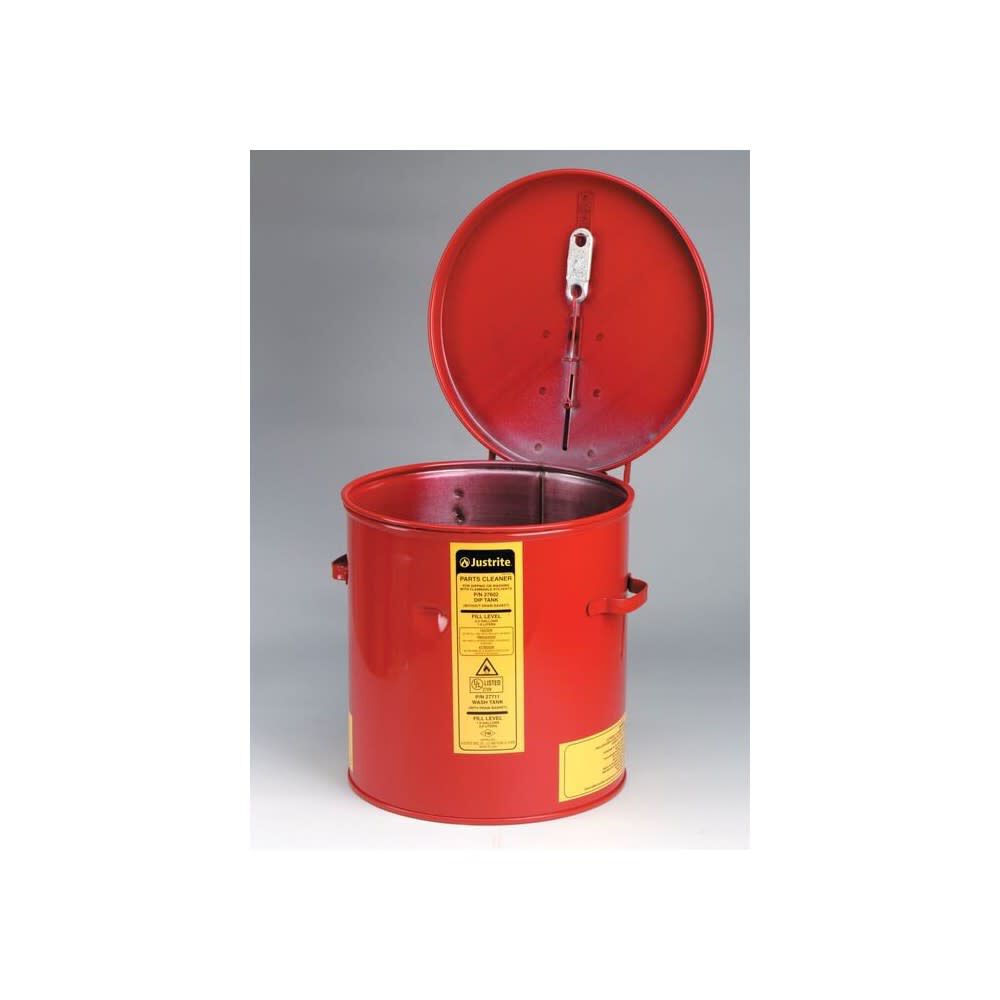 2 Gallon Red Steel Dip Tank for Cleaning Parts 27602