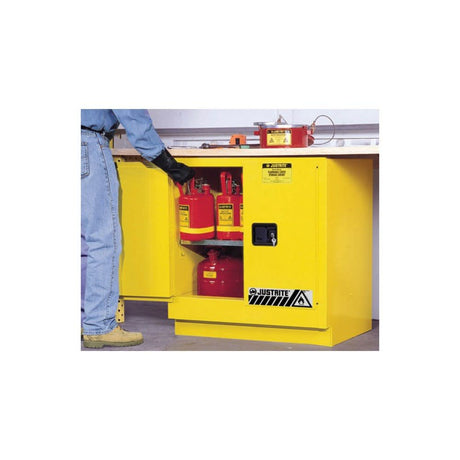 22 Gallon Yellow Steel Manual Close Flammable Cabinet 892300
