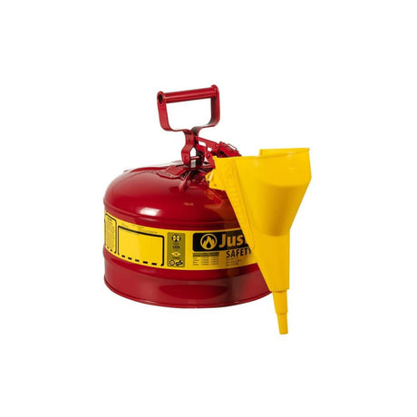 2.5 Gal Steel Safety Red Gas Can Type I with Funnel 7125110