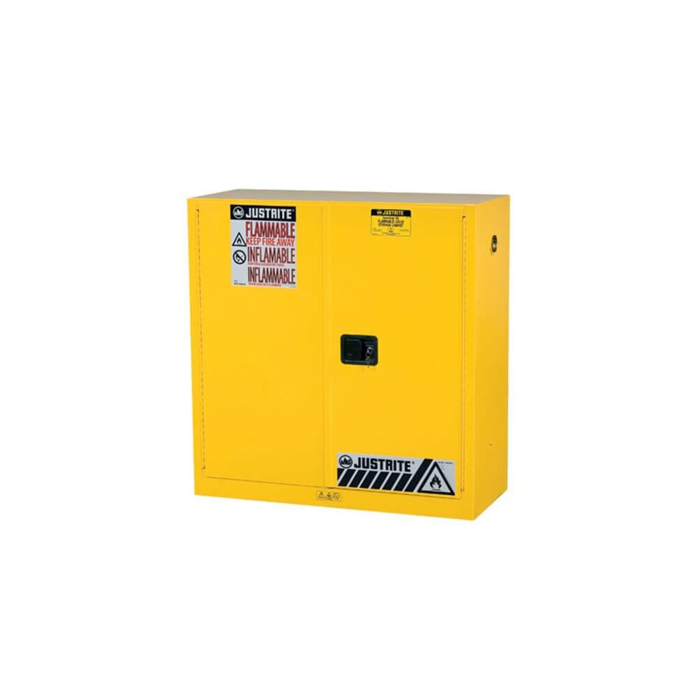 30 Gallon Yellow Steel Manual Close Flammable Cabinet 893000