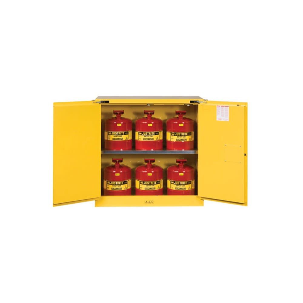 30 Gallon Yellow Steel Self Close Safety Cabinet 8930208