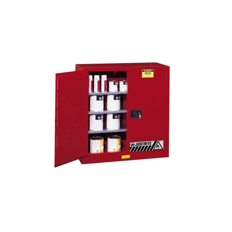 40 Gallon Red Steel Manual Close Paint Safety Cabinet 893011