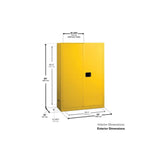 45 Gallon Yellow Self Close Flammable Cabinet 894520