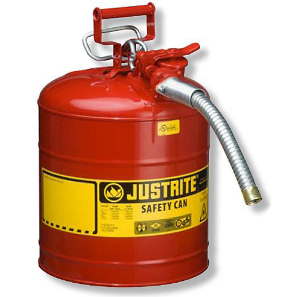 5 Gal AccuFlow Steel Safety Red Gas Can Type II 7250130