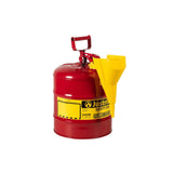 5 Gal Steel Safety Red Gas Can Type I with Funnel & Flame Arrester 7150110