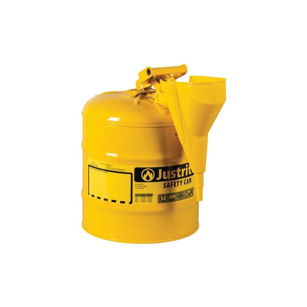 5 Gal Steel Safety Yellow Diesel Fuel Can Type I with Funnel 7150210