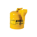 5 Gal Steel Safety Yellow Diesel Fuel Can Type I with Funnel 7150210