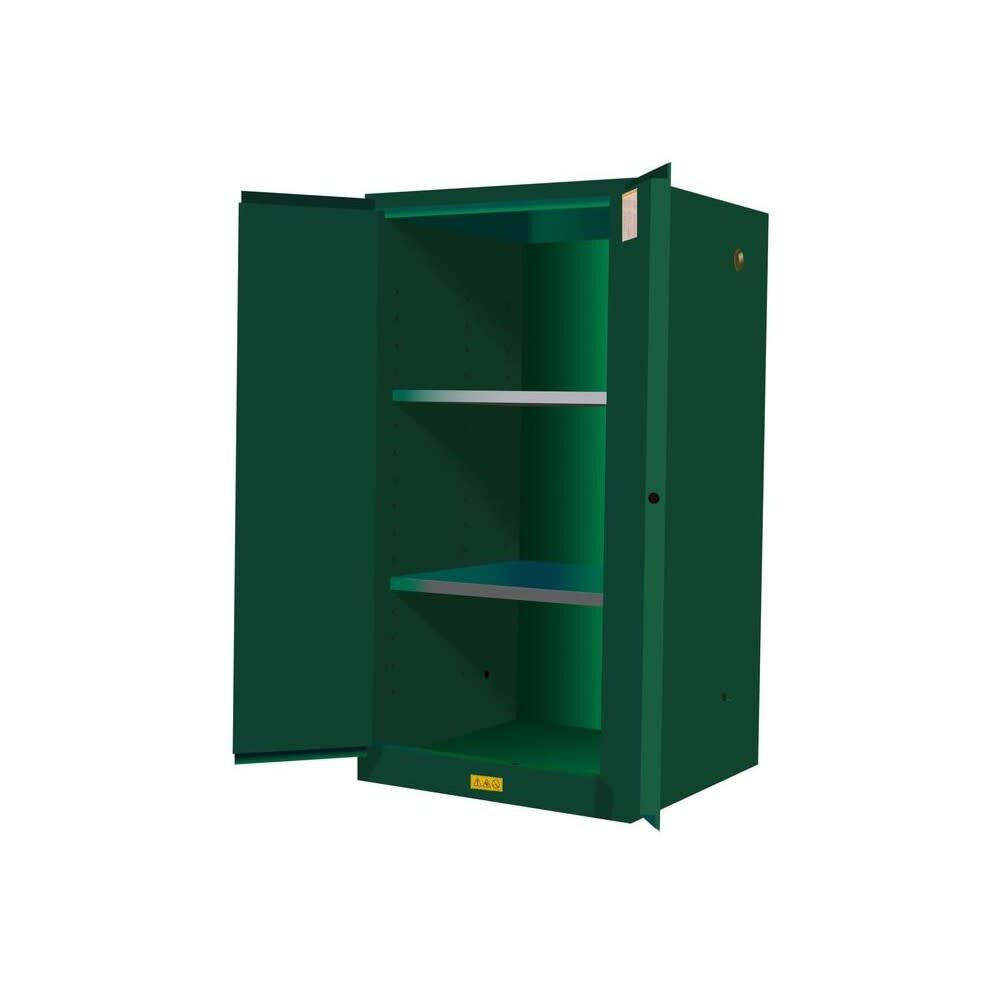 60 Gallon Green Steel Manual Close Pesticides Safety Cabinet 896004