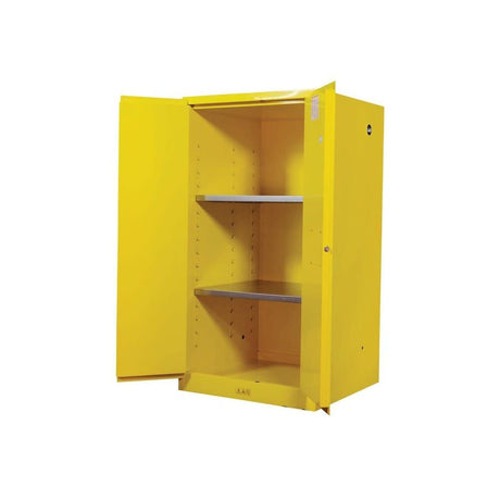 60 Gallon Yellow Steel Manual Close Flammable Cabinet 896000