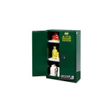 90 Gallon Green Steel Self Close Pesticides Safety Cabinet 899024