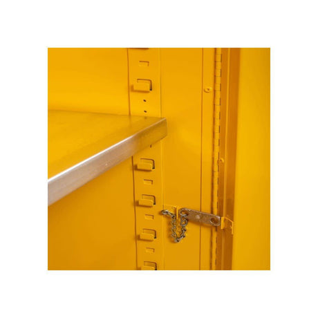 90 Gallon Yellow 2 Doors Self Close Flammable Cabinet 899020