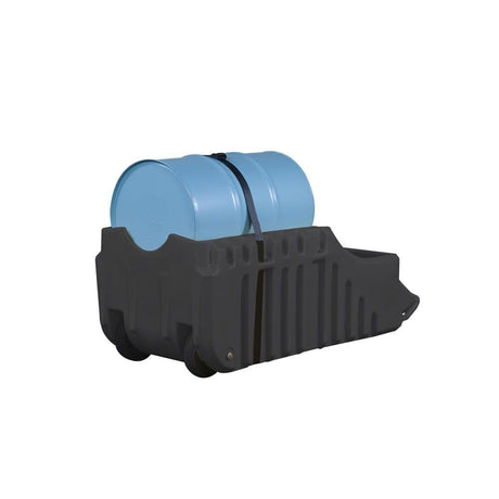 Black Spill Containment Drum Caddy for 55 Gallon Drums 28665