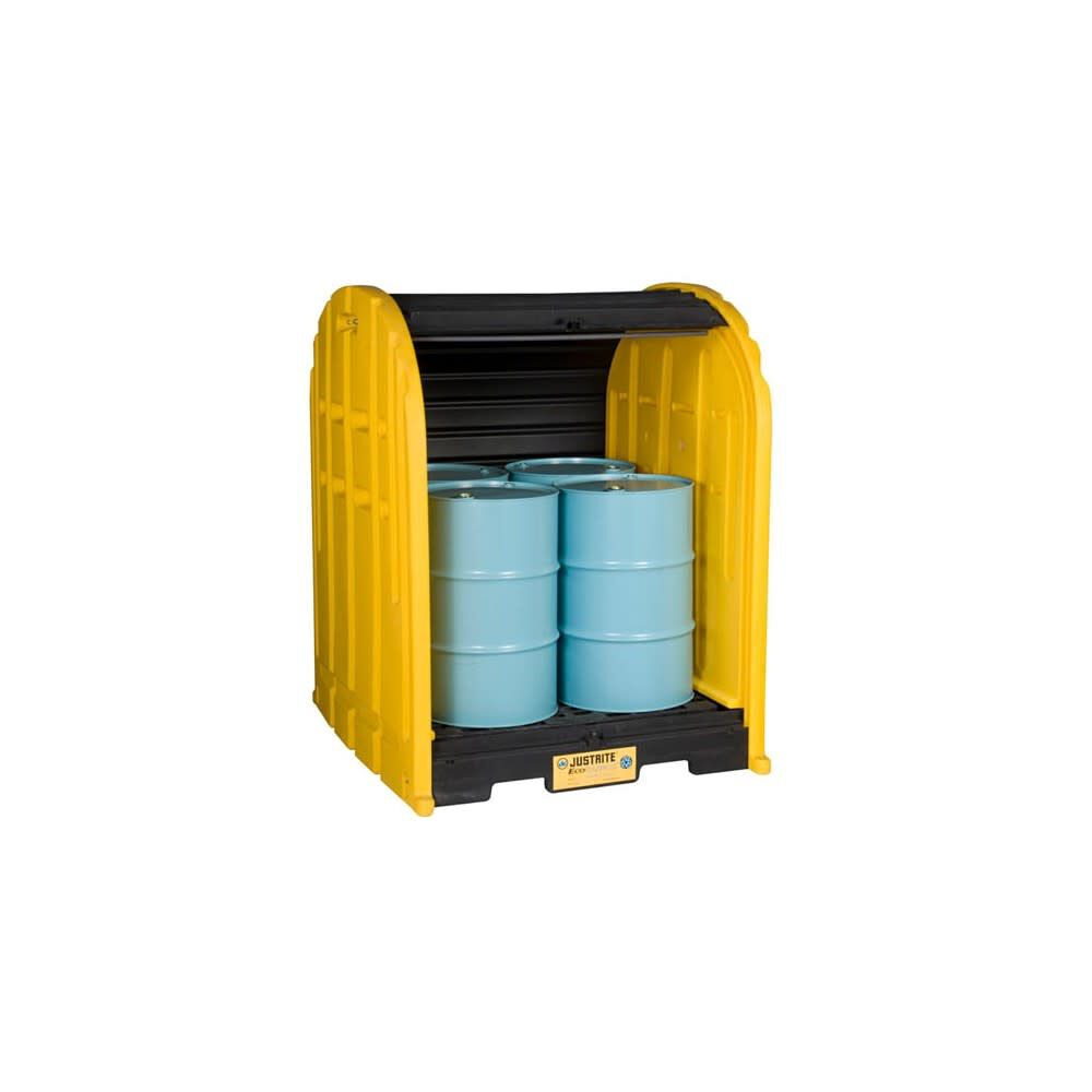 EcoPolyBlend Yellow Recycled Polyethylene 4 Drum DrumShed 28676