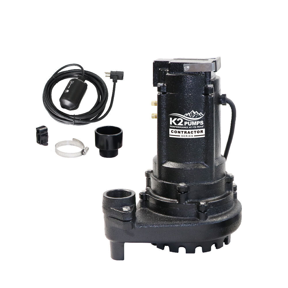 CONTRACTOR SERIES 1/2 HP Cast Iron Sump Pump Automatic SPI05008TPK