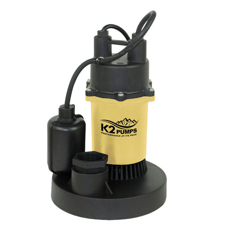 Pumps Sump Pump 1/2 HP Cast Aluminum with Direct-in Tethered Switch SPA05001TDK