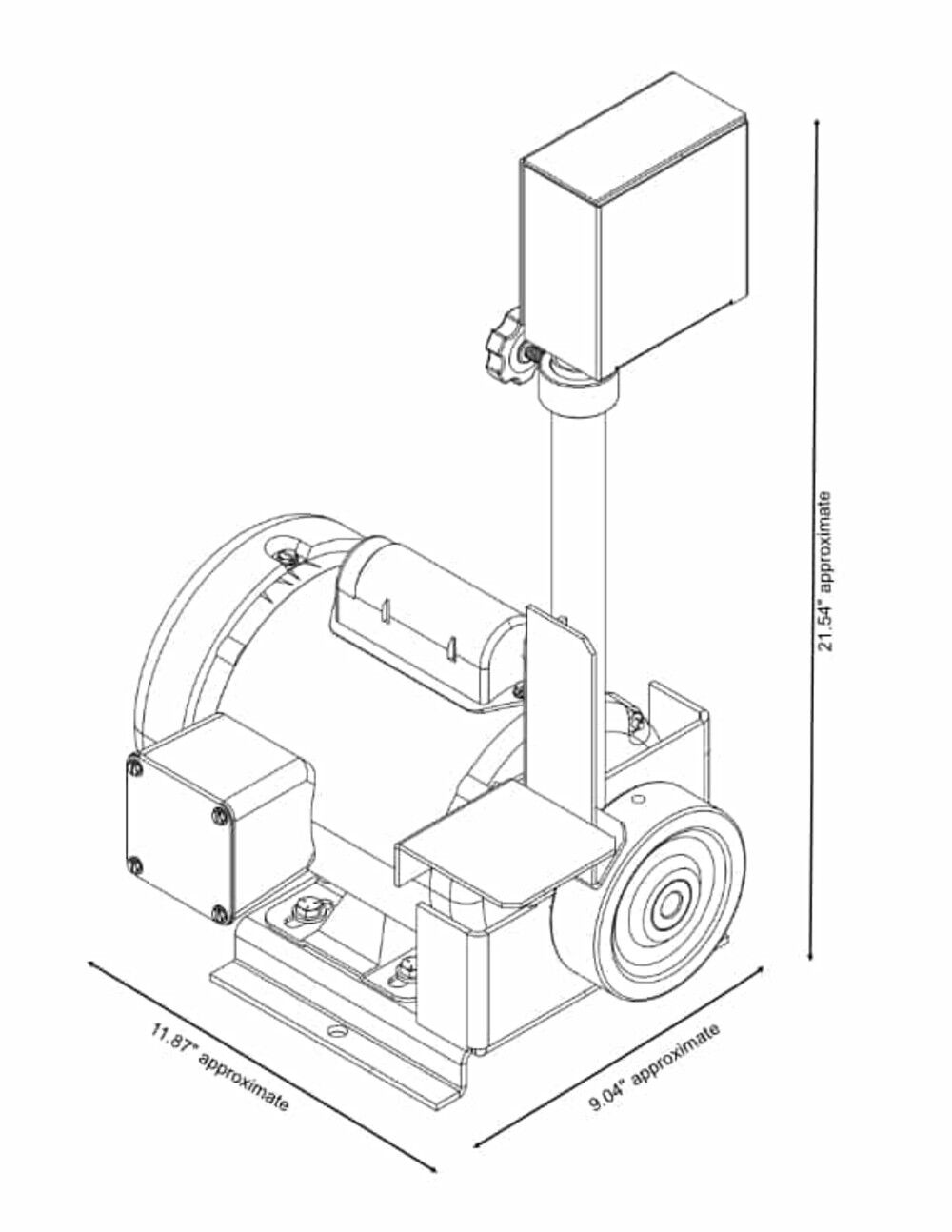 1in X 42in Belt Sander Industrial 1SM