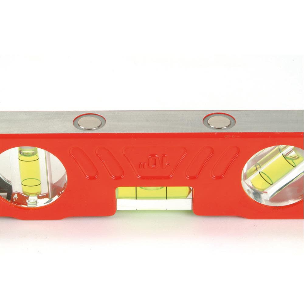 10in Cast Toolbox Level with Plumb Site Magnetic 923-10-10