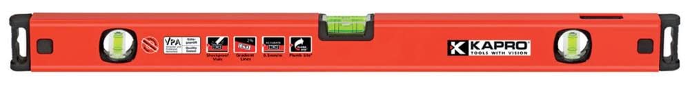 Aluminum 24-in 3 Vial Box Beam Level 781-41P-24