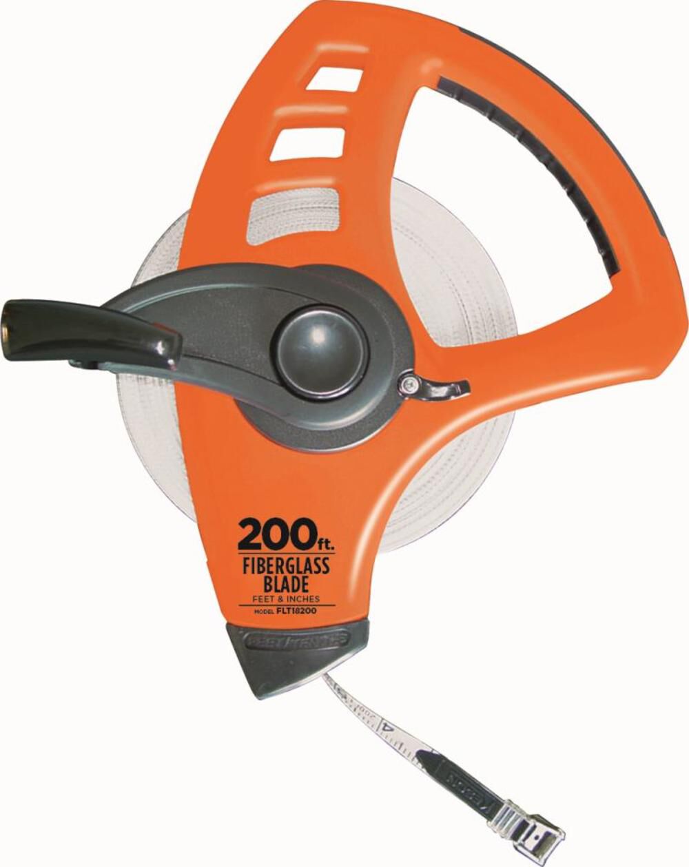 200 Ft. Units: in 1/8 Freewheeling Fiberglass Tape Measure FLT18200