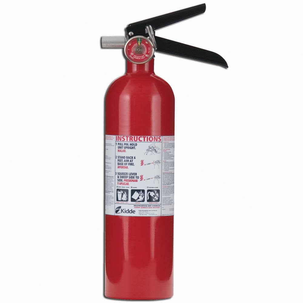 Rechargeable Aluminum ABC 2.5lb Extinguisher 466423