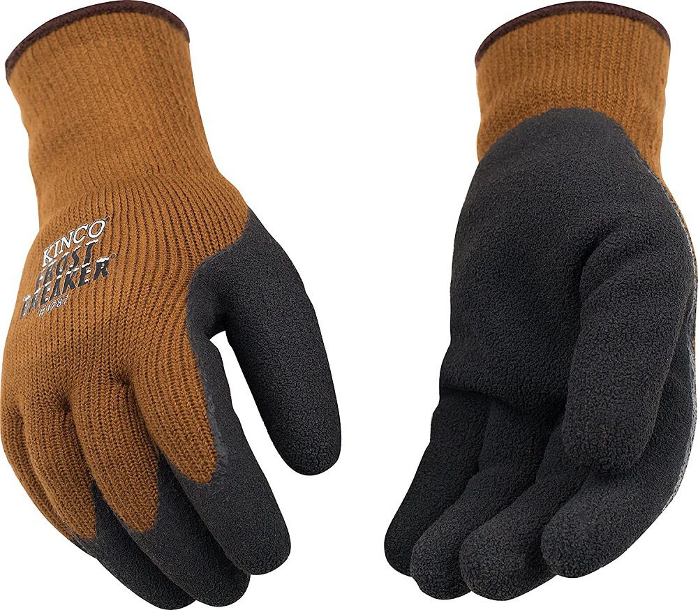 Frost Breaker Men's Brown Latex Foam Form Thermal Gloves 1787K520