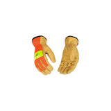 Hi-Vis Orange Mesh & Grain Pigskin Palm Glove 909K520