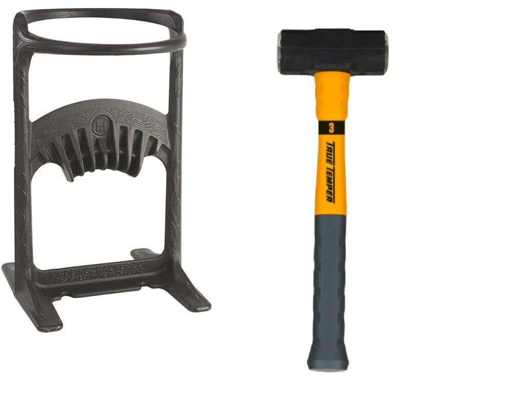 XL Firewood Splitter Cast Iron with Hammer Bundle 118995K2