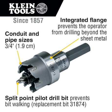 1-1/8in Carbide Hole Cutter 31856