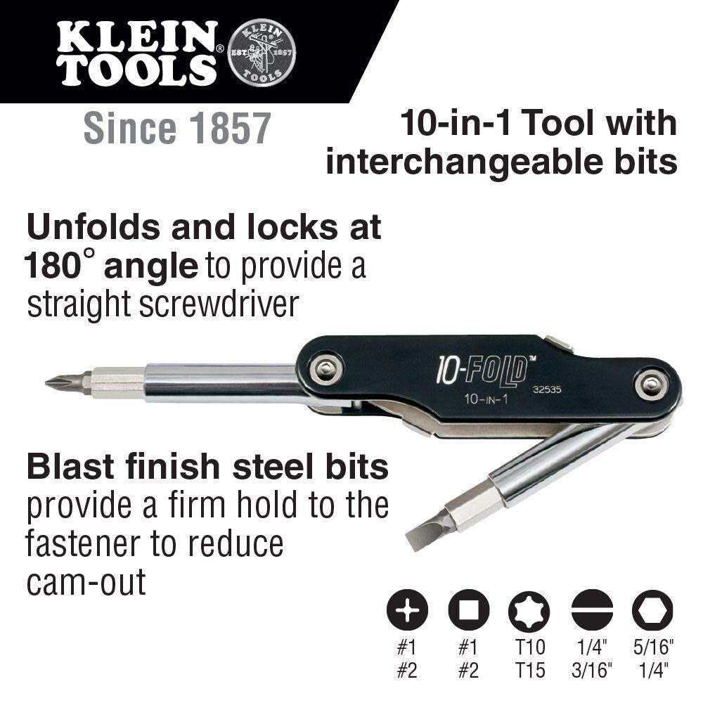 10-in-1 Folding Screwdriver 32535