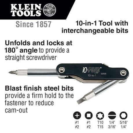 10-in-1 Folding Screwdriver 32535