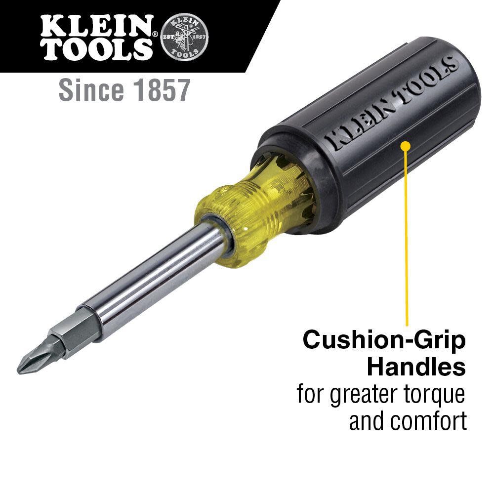 11-Piece Plastic Handle Multi-bit Screwdriver 32500