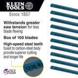 12in Bi-Metal Blades 100 Pack 1232BI