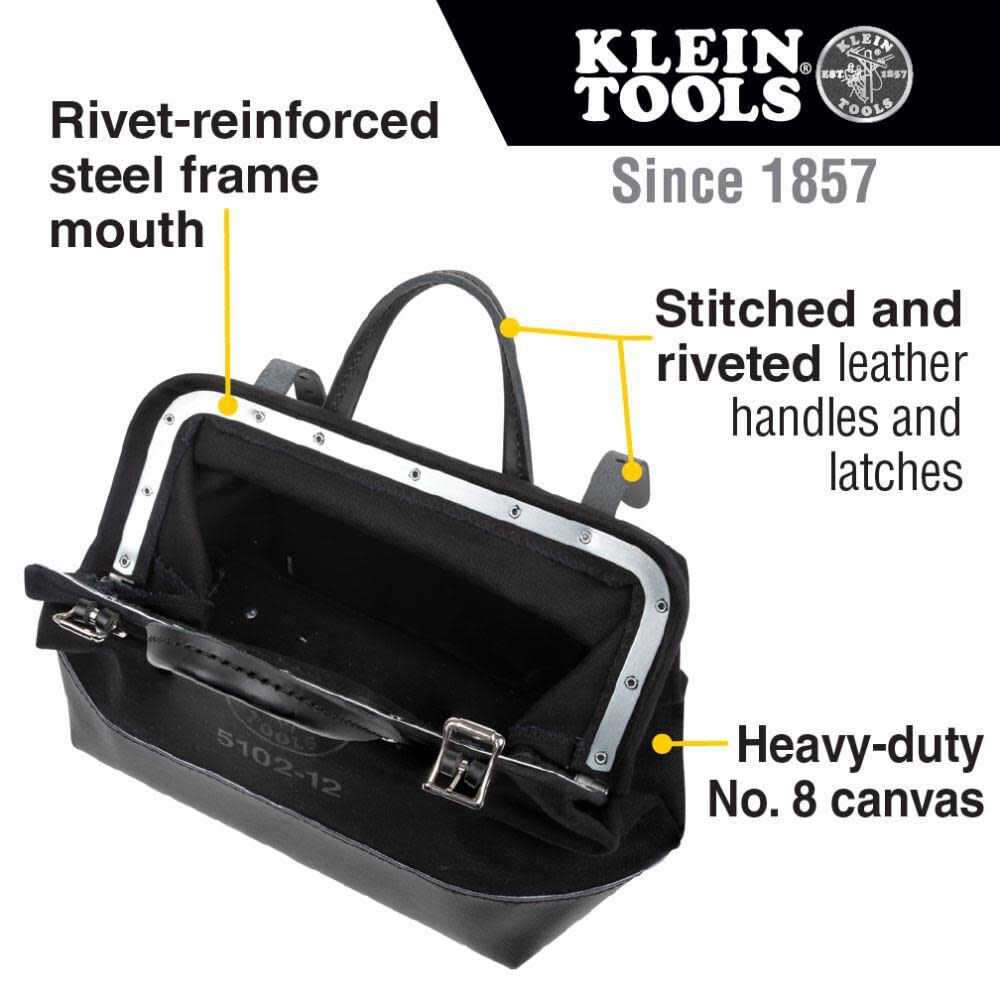 12in Canvas Tool Bag Black 510212BLK