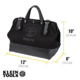 12in Canvas Tool Bag Black 510212BLK