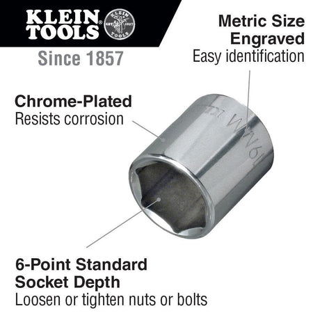 Tools 12mm 6 Point 3/8in Drive Socket 65912