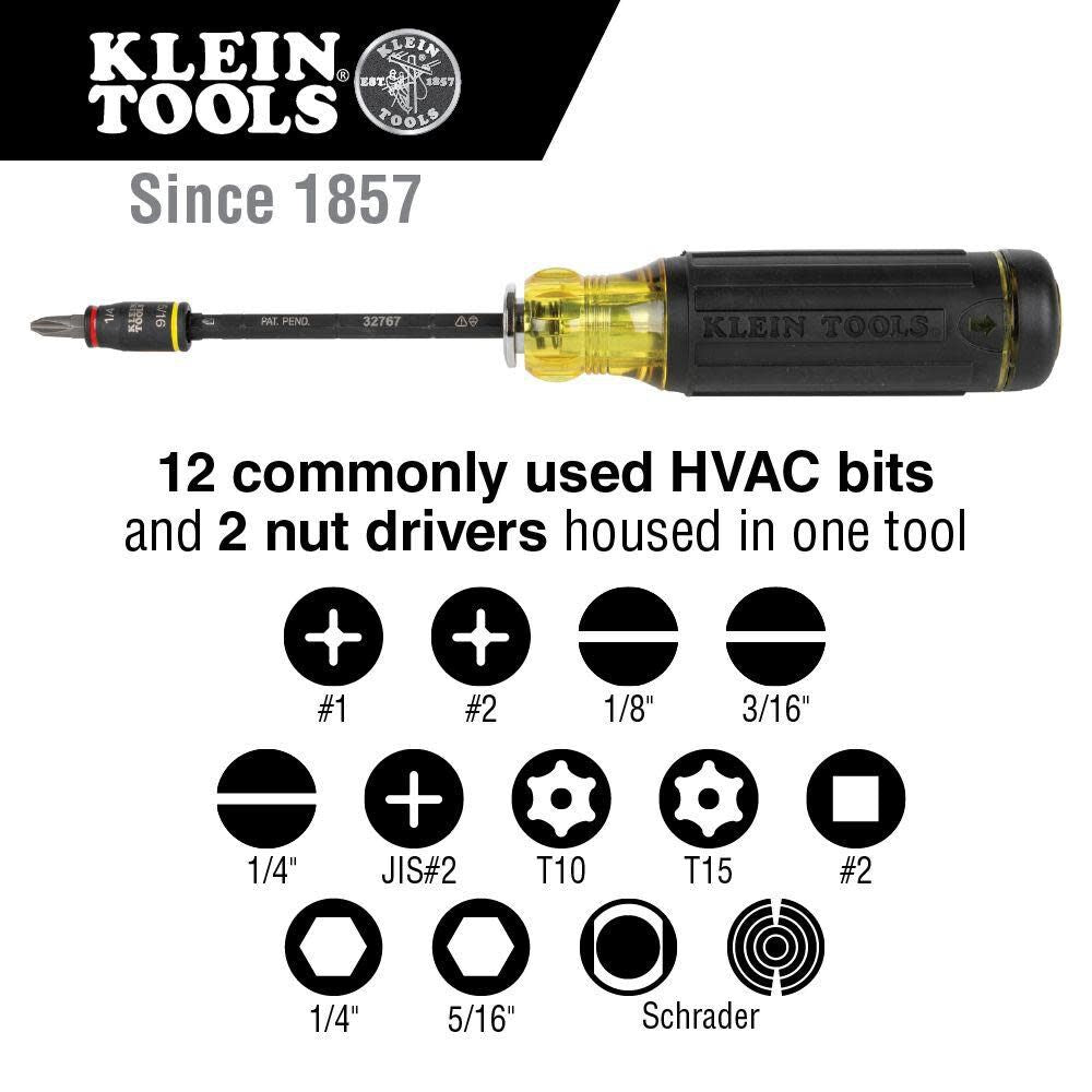 14-Piece Bi-material Handle Multi-bit Multi Tool Screwdriver 32304