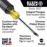 Tools 1/4 In. x 8 In. Round Shank Cabinet Tip Screwdriver 6058