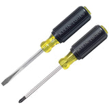 2-Piece Bi-material Handle Slotted/Phillips Screwdriver Set 85442