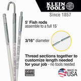 15' (4.6 m) Mid-Flex Glow Rod Set 56415