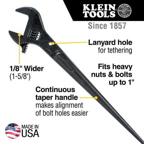 Tools 16in Adj.-Head Construction Wrench 3239