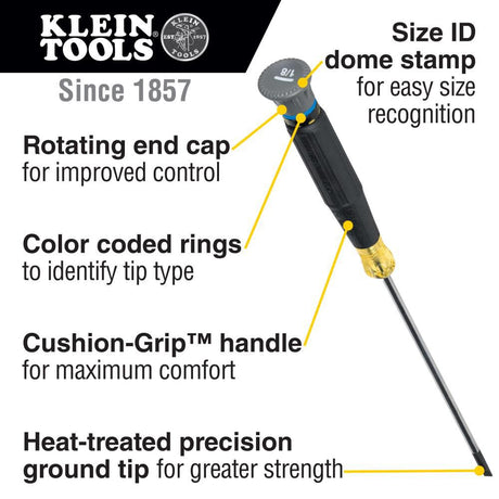 Tools 1/8 Inch Slotted Precision Screwdriver 6254