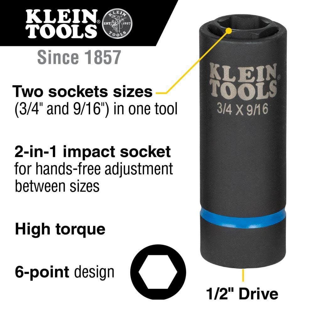 2-in-1 Impact Socket 6-Point 66004