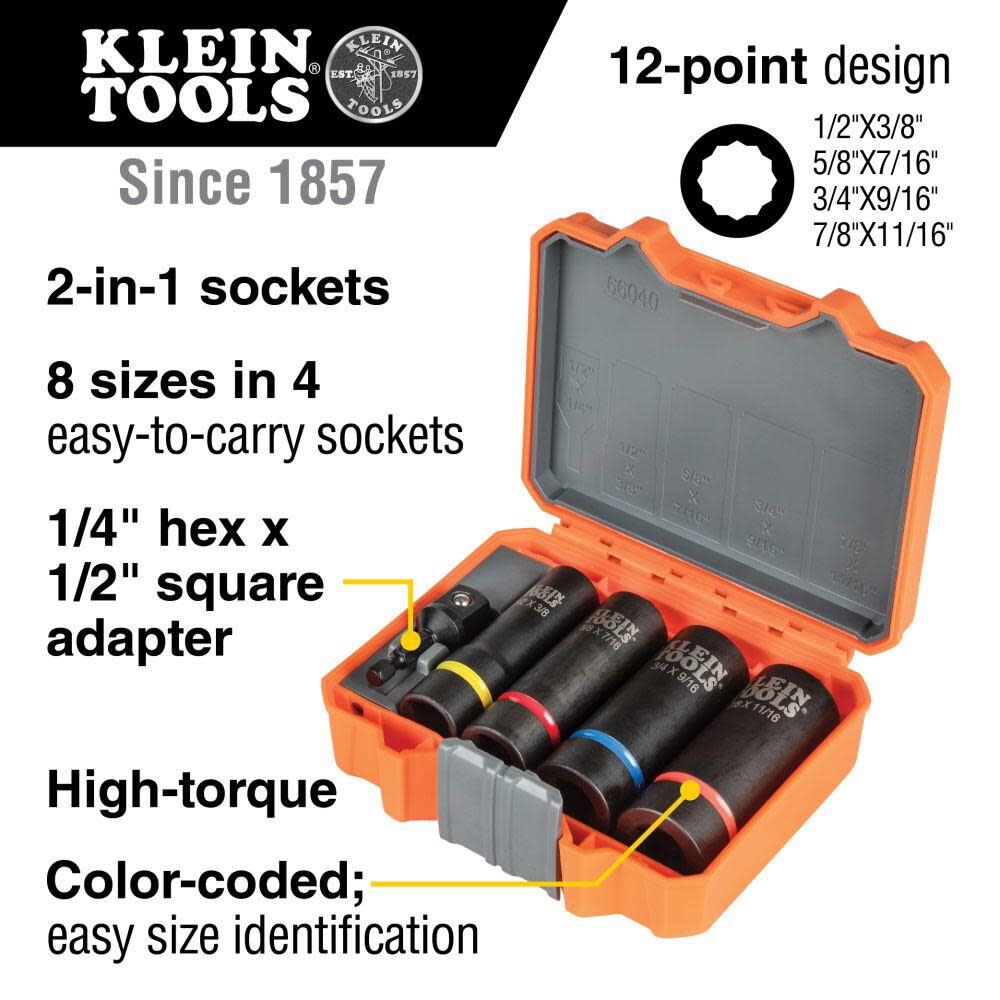 2-In-1 Impact Socket Set 5-Piece 66040