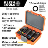 2-In-1 Impact Socket Set 5-Piece 66040