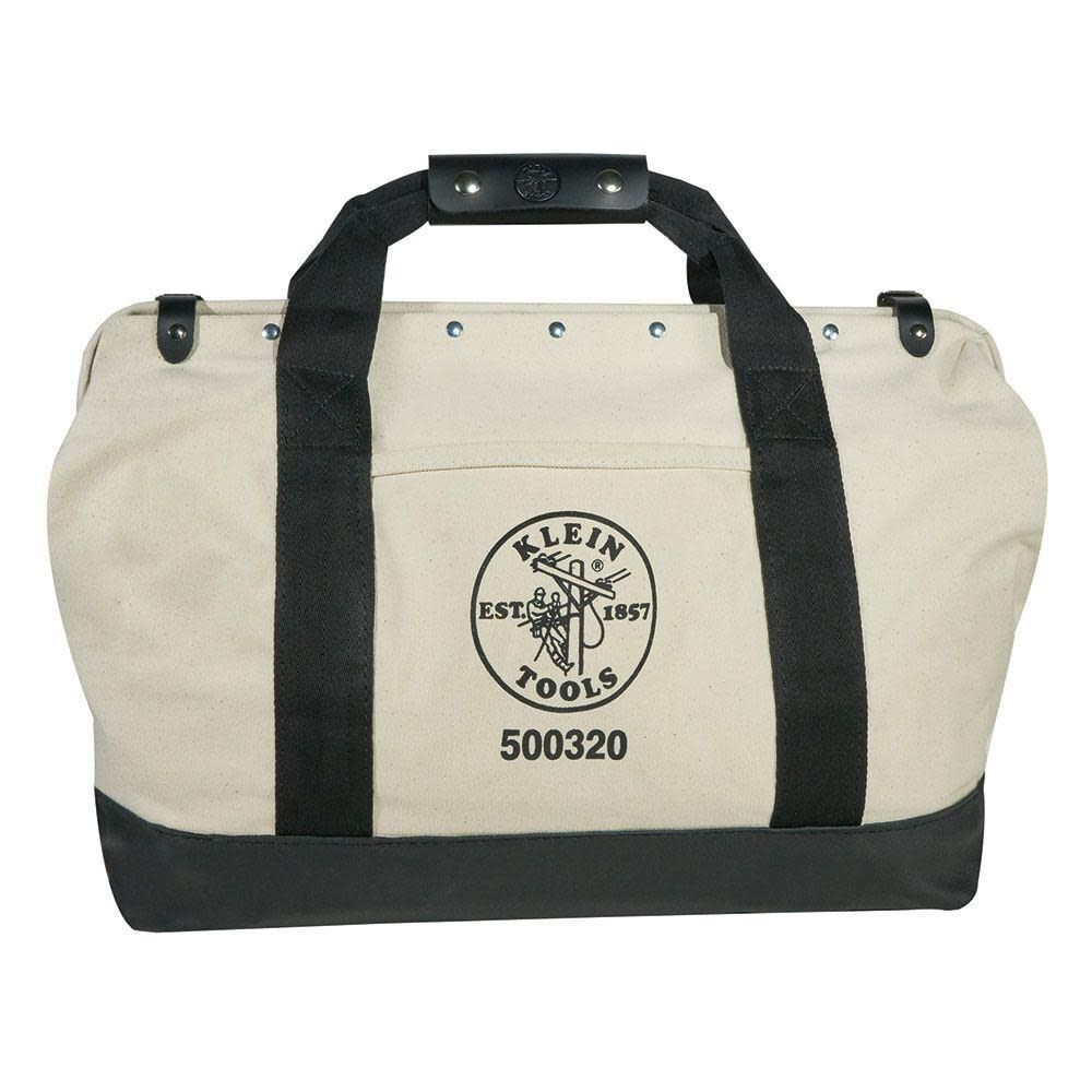 20in Canvas Tool Bag Leather Bottom 500320