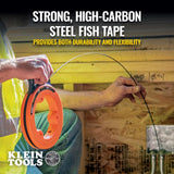 Tools 240' Steel Fish Tape 56334